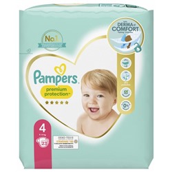 Pampers Premium Protection 23 Couches Taille 4 (9-14 kg)