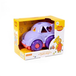 323075 Полесье Игрушка развивающая "Оранжевая корова" "Автомобиль легковой" (в коробке)
