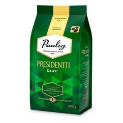 Кофе в зернах Paulig Presidentti Tumma Paahto темной обжарки 450 гр