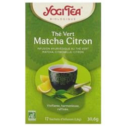 Yogi Tea Th? Vert Matcha Citron Bio 17 Sachets