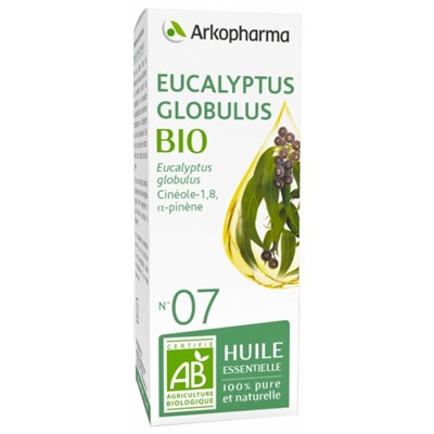 Arkopharma Huile Essentielle Eucalyptus Globulus (Eucalyptus globulus) Bio n°07 10 ml