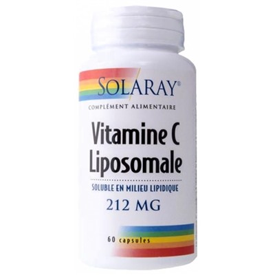 Solaray Vitamine C Liposomale 212 mg 60 Capsules