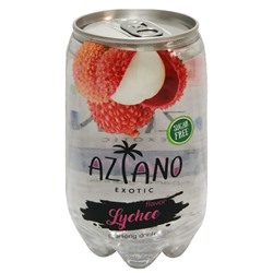 Газированный напиток со вкусом личи Sparkling Aziano (0 кал), 350 мл Акция