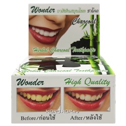Растительная зубная паста Древесный Уголь Wonder, Таиланд, 25 г Акция