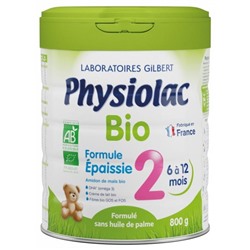 Physiolac Bio Formule ?paissie 2 6 ? 12 Mois 800 g