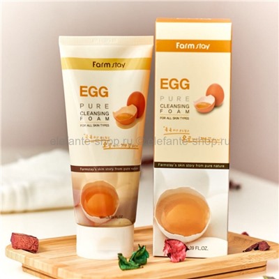Пенка для умывания FarmStay Egg Pure Cleansing Foam, 180 мл (125)