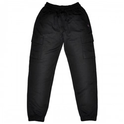 Брюки-джоггеры мужские с накладными карманамим"Fazo-R" (черный)