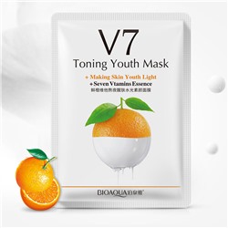 Витаминная маска «BIOAQUA»  V7 с экстрактом апельсина