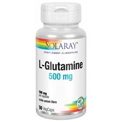 Solaray L-Glutamine 500 mg 50 Capsules V?g?tales