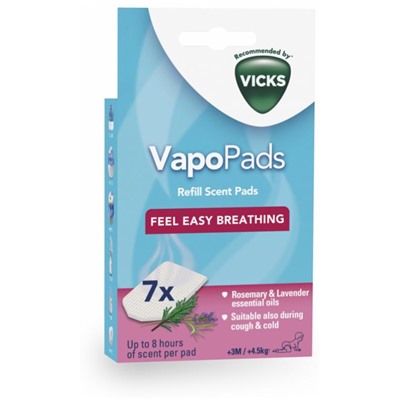 Vicks Vapopads 7 Recharges Parfum?es Romarin Lavande