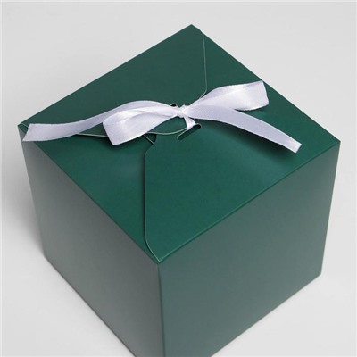 Коробка складная «Изумруд», 12 × 12 × 12 см