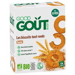 Good Go?t Biscuits Tout Ronds Cacao D?s 10 Mois Bio 20 Biscuits