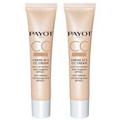Payot Cr?me N°2 CC Cream Soin Correcteur Anti-Rougeurs SPF50+ Lot de 2 x 40 ml