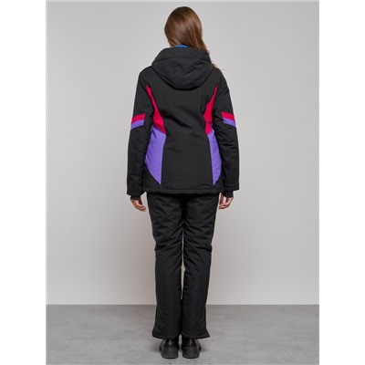 Горнолыжная куртка женская зимняя черного цвета 2201-1Ch