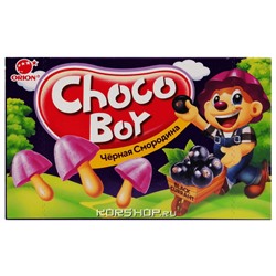 Печенье с черной смородиной Choco Boy Orion, Корея, 45 г Акция