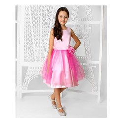 Розовое нарядное платье для девочки 82364-ДН19