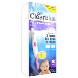 Clearblue Test d Ovulation Digital 2 Jours 10 Unit?s