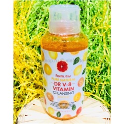 Очищающая вода Farmstay Pure Natural DR V-8 Vitamin Cleansing 500ml (125)