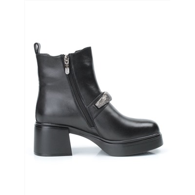 04-987-31M-2 BLACK Ботинки зимние женские (натуральная кожа, натуральный мех)