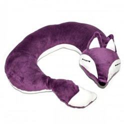 Подушка автомобильная для шеи "Лиса" (фиолетовый)