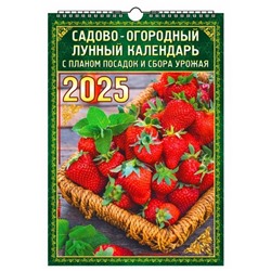 Календарь настен. 2025 г. греб. ЭП "Садово-огородный лунный" А3+