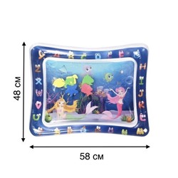 Надувной водный коврик для детей, 58х48 см, Акция!