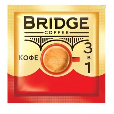 «Bridge», напиток кофейный 3 в 1, 20 г (упаковка 40 шт.) Яшкино