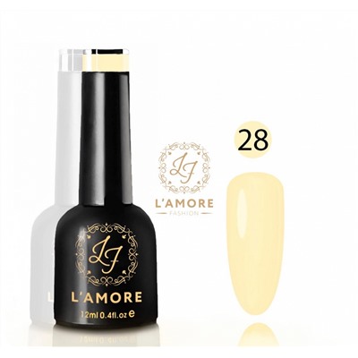 Гель лак для ногтей Luxury L’AMORE FASHION 12мл тон 28