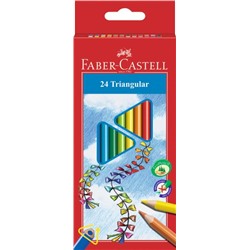 Цветные карандаши Попугай , набор цветов, в картонной коробке, 24 шт