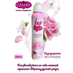Дезодорант Camay Melodique французская роза, 200мл