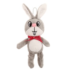 Мягкая игрушка «Кролик», на подвеске, цвет серый