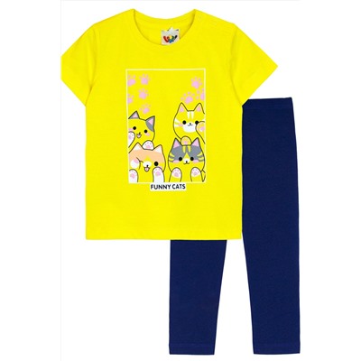Комплект для девочки (футболка+лосины) 41135 (м)