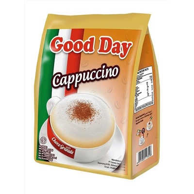 Кофе растворимый 3 в 1 Капучино с шоколадной крошкой Good Day 25гр (упаковка 20шт)