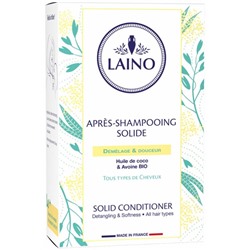 Laino Apr?s-Shampoing Solide D?m?lage and Douceur Tous Types de Cheveux 60 g