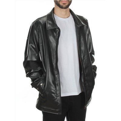 P2149 BLACK Куртка из эко-кожи мужская