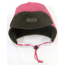 W1109 BF Зимняя шапка-ушанка розовая