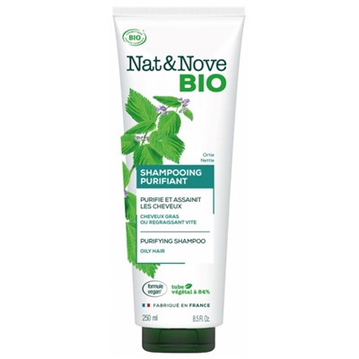 NatandNove Bio Shampoing Purifiant Ortie 250 ml