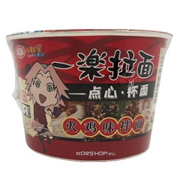 Лапша-мини б/п со вкусом индейки Yile Noodles Naruto, Китай 35 г Акция