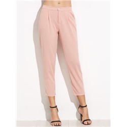 Розовые модные брюки