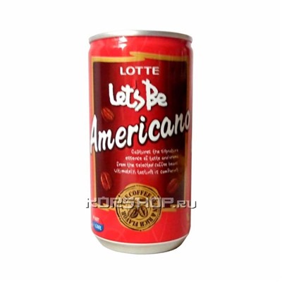 Кофейный напиток Летс Би Американо (Let’s Be Americano), Лотте 240 мл