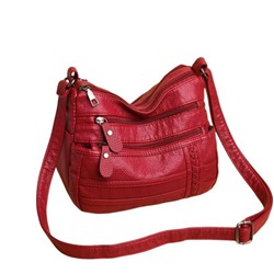 Женская кожаная сумка 558 RED