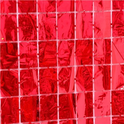 Праздничный занавес, 100 × 200 см, цвет красный