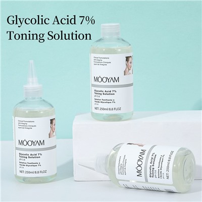 Обновляющий пилинг-тоник с 7% гликолевой кислоты MOOYAM Glycolic Acid 7% Toning Solution, 250 мл.