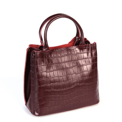 Женская кожаная сумка 1546-220 Вайн Ред