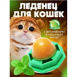 Леденец для кошек с мятой в шарике