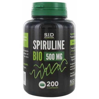 S.I.D Nutrition Spiruline Bio 500 mg 200 Comprim?s