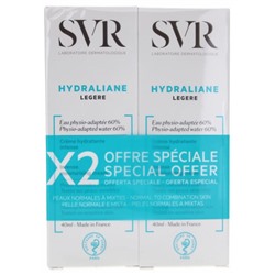 SVR Hydraliane L?g?re Cr?me Hydratante Intense Lot 2 x 40 ml