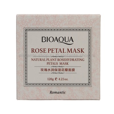 Маска ночная смягчающая для лица с лепестками роз Bioaqua Rose Petal Mask