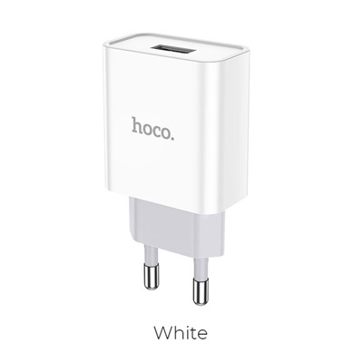 Сетевое зарядное устройство Hoco C81A, USB, 2.1 А, белый