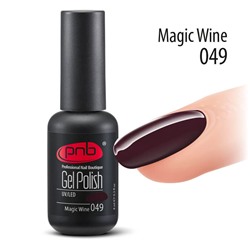 Гель-лак PNB 049 Magis Wine красный, бордо 8 мл